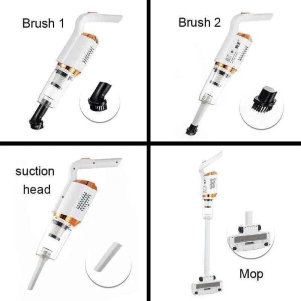 3-in-1 Cordless Stick Vacuum Cleaner with Attachments, Handheld Convertible, White - Image 2