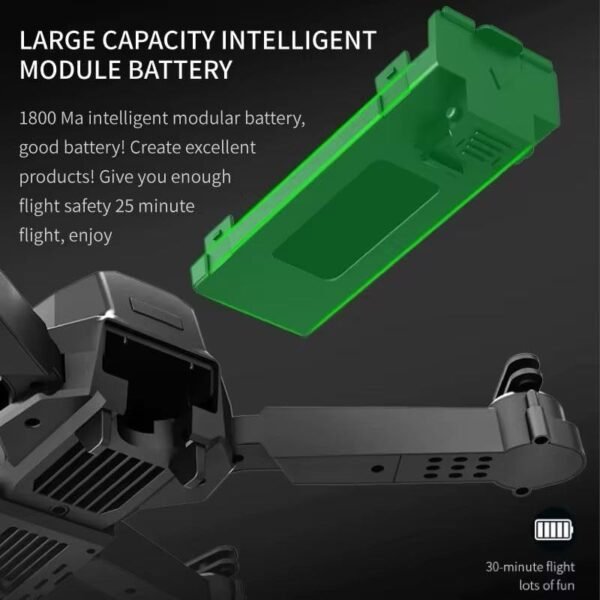 E99 Foldable Drone with 8K HD Dual Camera, Obstacle Avoidance, Altitude Hold, and Compact Design.(Multicolour) - Image 9