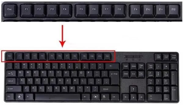 Wired USB Keyboard and Mouse Combo Set, Full-Size Layout, Black - Image 5