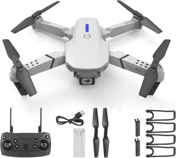 E99 Foldable Drone with 8K HD Dual Camera, Obstacle Avoidance, Altitude Hold, and Compact Design.(Multicolour) - Image 3