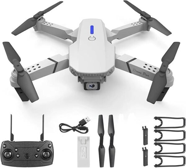 E88 Foldable Drone with 8K HD Dual Camera, Obstacle Avoidance, Altitude Hold, and Compact Design.(Multicolour) - Image 4