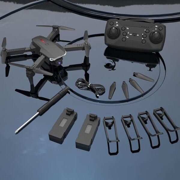 E88 Foldable Drone with 8K HD Dual Camera, Obstacle Avoidance, Altitude Hold, and Compact Design.(Multicolour) - Image 5
