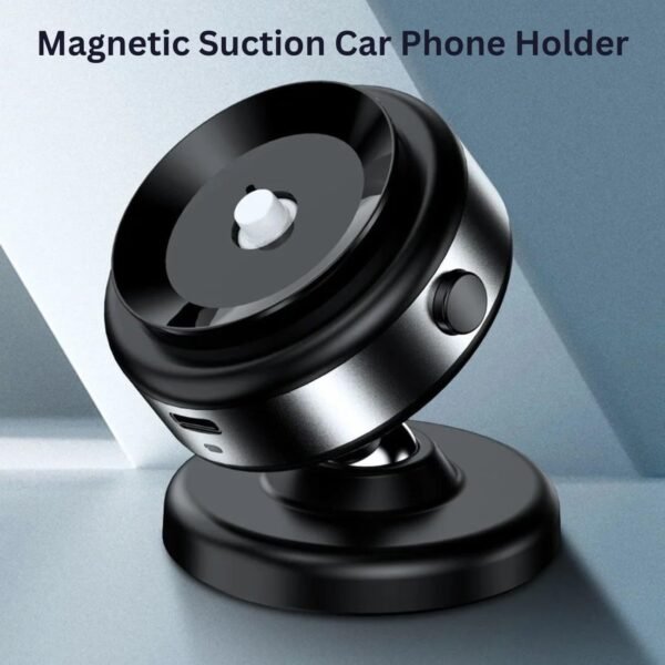 Wireless Mobile charging,Automobile Holder,Phone Mount,Electric Vacuum Suction Car Charger, 360° Rotatable Magnetic Phone Holder for iPhone & Android, Compatible with Smooth Surfaces - Image 2