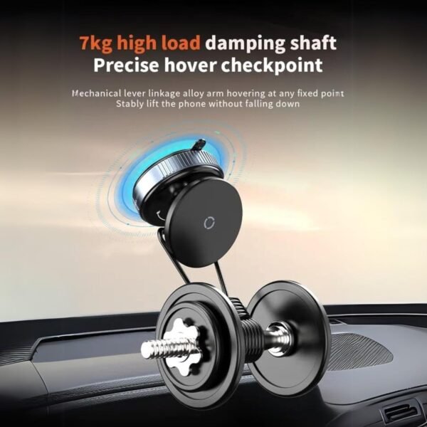 Vacuum Suction Magnetic Car Phone Holder, 360° Rotatable & Folding Phone Mount with Strong Grip, Hands-Free Use in Car, Gym, Home - Image 5