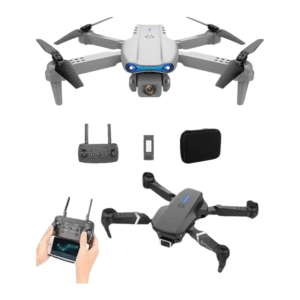 E88 Foldable Drone with 8K HD Dual Camera, Obstacle Avoidance, Altitude Hold, and Compact Design.(Multicolour)