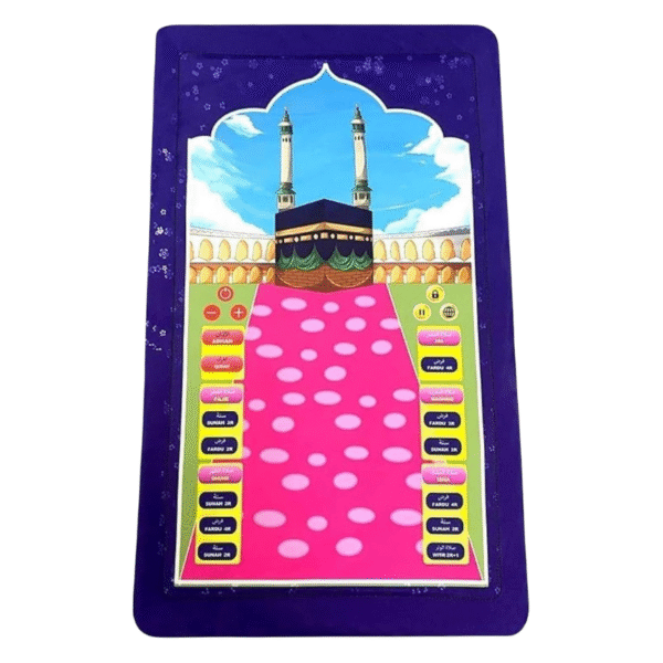 Islamic Electronic Smart Prayer Mat For Kids, Engaging Interactive Learning in 10 Speaking Languages, 36 active keys, Fun and Educational Gift