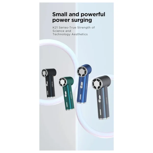 NAIECO Handheld Turbo Fan mini portable,With Power Bank [6H Max Cooling Time], Small Pocket Fan For Travel/Outdoor/Home/Office. - Image 4