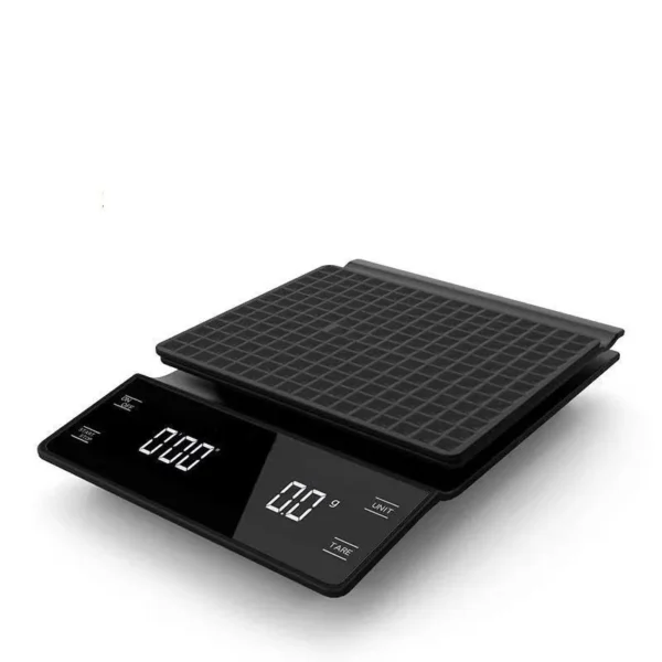 NAIECO Digital Coffee Scale with Timer, 3Kg/0.1g Rechargeable Kitchen Scale with Invisible Screen, Tare & Auto No/Off, Measures in Grams, Ounces, and Milliliter - Image 2