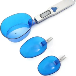 NAIECO Digital kitchen electronic scale spoon (500g/0.1g),scale,Blue Measuring Scoop for Tea, Flour, Spices