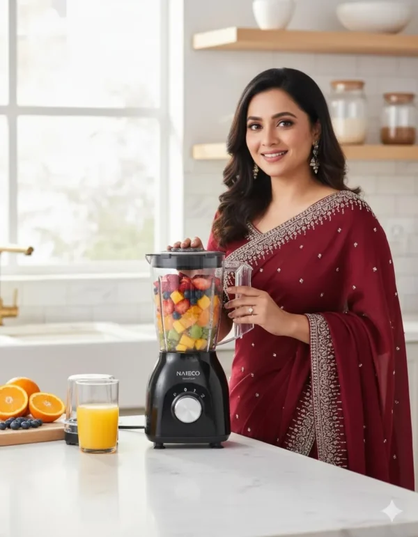 NAIECO Blender 800W Blender/Smoothie Maker 1.5L With Multi Mill, Black - Image 6