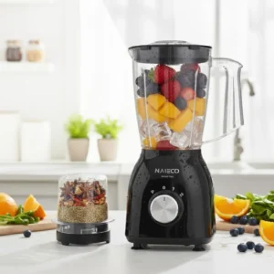 NAIECO Blender 800W Blender/Smoothie Maker 1.5L With Multi Mill, Black