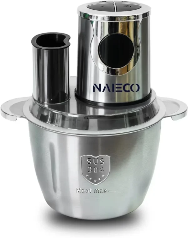 NAIECO 1000W Meat Grinder Electric, Food Processor 3L Stainless Steel Meat Blender Food Chopper for Meat, Meat Mincer with Stainless Steel 4 Blades (1000W, 3L) - Image 7