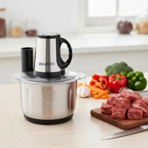NAIECO 1000W Meat Grinder Electric, Food Processor 3L Stainless Steel Meat Blender Food Chopper for Meat, Meat Mincer with Stainless Steel 4 Blades (1000W, 3L)