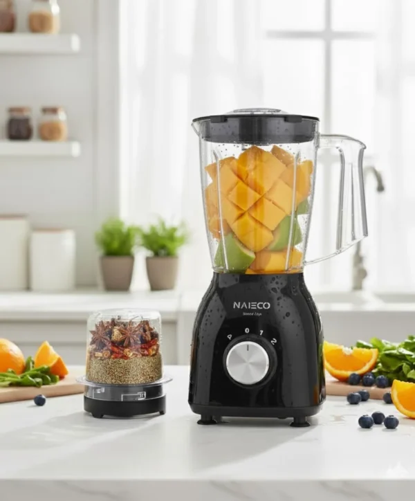 NAIECO Blender 800W Blender/Smoothie Maker 1.5L With Multi Mill, Black - Image 5